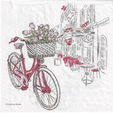 Bicikli és tulipán