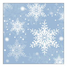 Snowflakes blue papírszalvéta 33x33cm