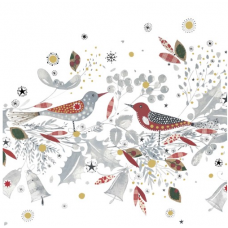 Christmas Birds papírszalvéta 33x33cm