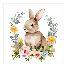 Cute Easter rabbit papírszalvéta 33x33cm