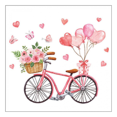 Bike of love papírszalvéta 33x33cm