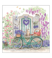 Bike with basket papírszalvéta 33x33cm